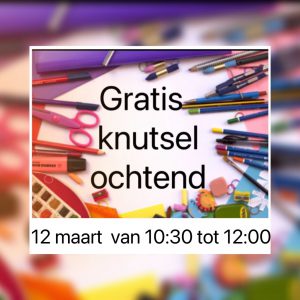 gratis knutselochtend 12 maart 20202